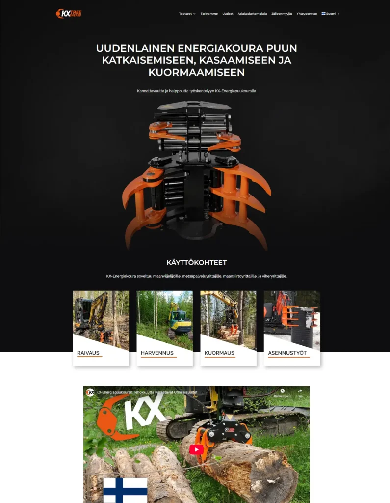 KX-TreeShears Oy Yritykselle Nettisivut